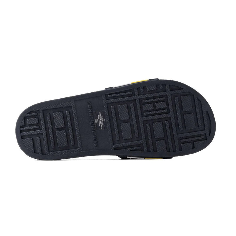Tommy Hilfiger Original Holiday Slippers Man 75662 Navy&Yellow - 5