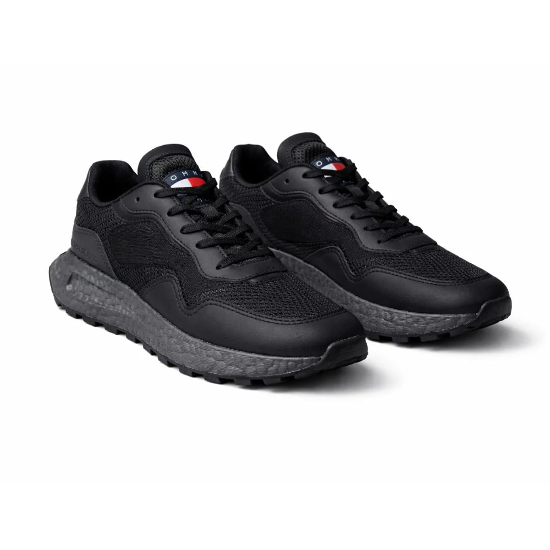 Tommy Jeans Tjm Runner Mix Material Sneakers Man FW1289 Black - 4