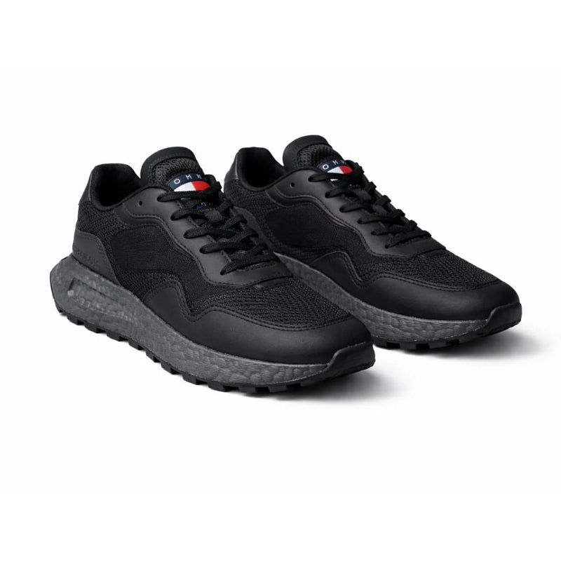 Tommy Jeans Tjm Runner Mix Material Sneakers Man FW1289 Black - 4