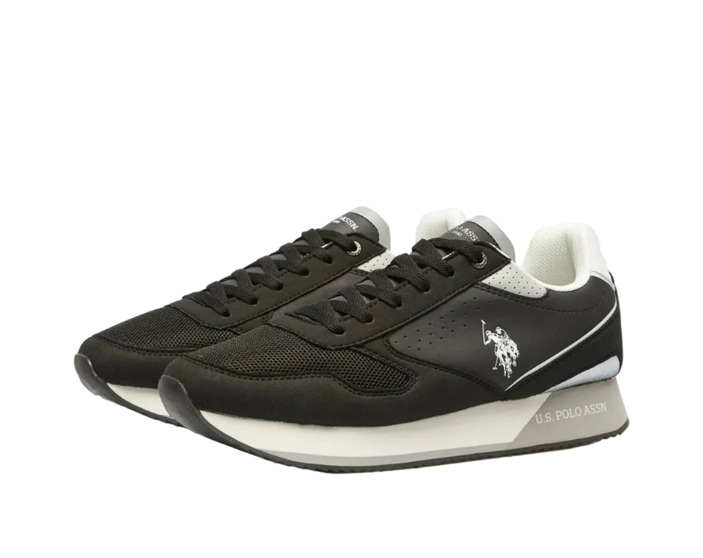 U.S Polo Assn. Nobil Trainers Origenal Sneakers Man L003M Black - 4