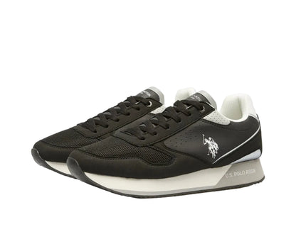 U.S Polo Assn. Nobil Trainers Origenal Sneakers Man L003M Black