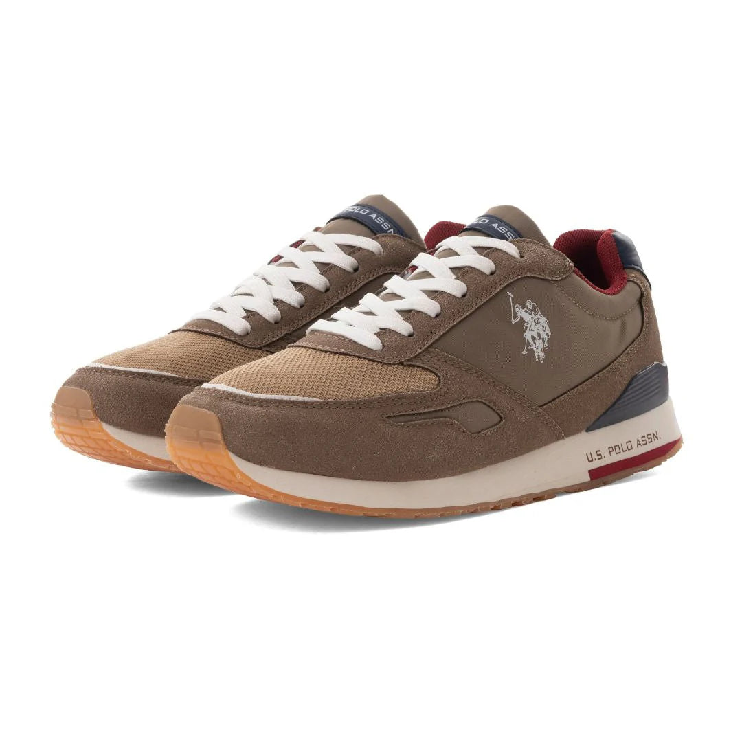 U.S. Polo Assn Original Laced Sportsman Tabry Sneakers Man Polo 1890 Brown