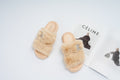 Fur slide slipper Woman FUR2 Beige - 2