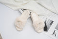 Fur slide slipper Woman FUR3 White - 1