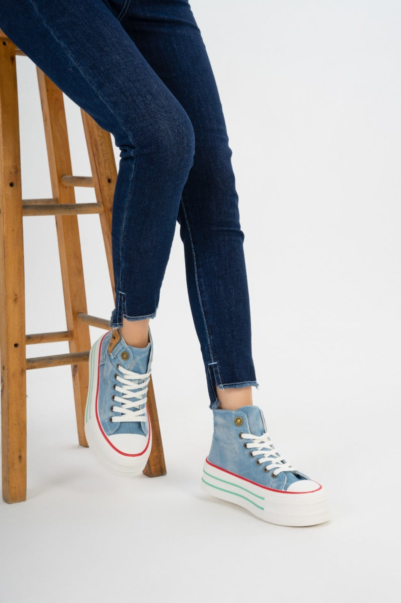 Sneakers Woman Half W-20 Sky Blue