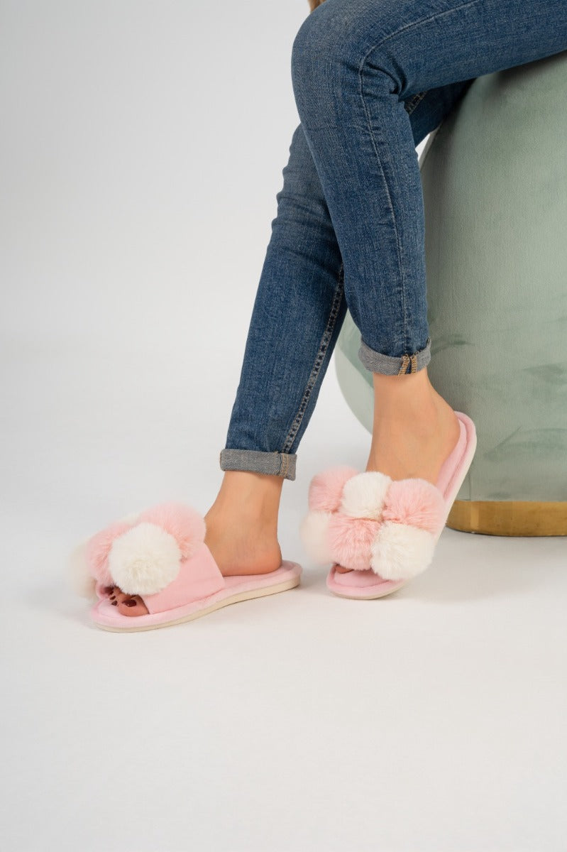 Cozy Luxe Slippers Woman F505 Pink - 1
