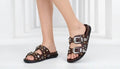Miu Miu Toga Virilis Pulla Sandals Buckle Detailed Woman VK-129 Coffee - 4