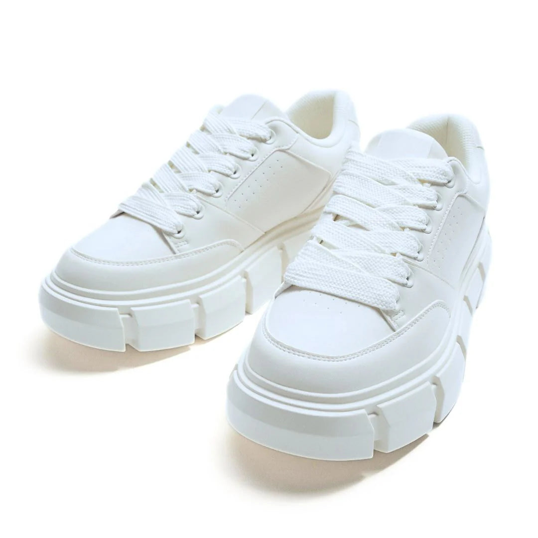 Zara Chunky Lace Up Sneakers Man 2249/420/802 White - 4